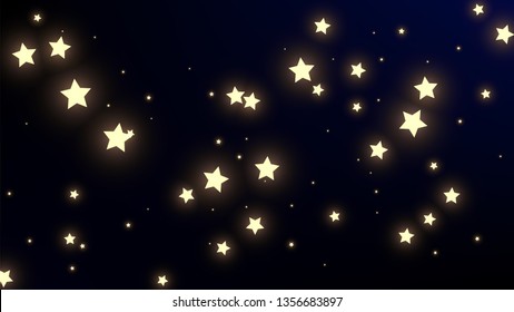 Constellation Map. Astronomical Print. Shining Cosmic Sky with Many Stars.     Night Galaxy Pattern. Vector Nebula Space Background.