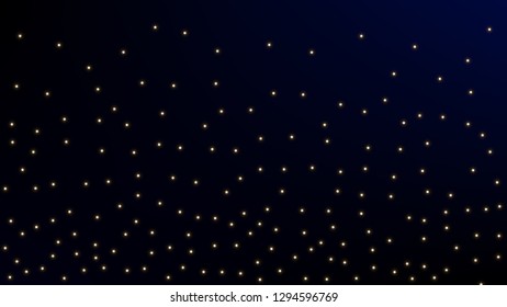 Constellation Map. Beautiful Cosmic Sky with Many Stars.     Astronomical Print. Dark Galaxy Pattern. Vector Sky Cosmos Background.