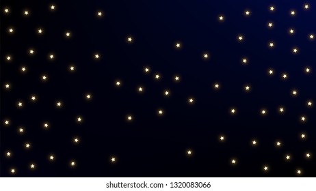 Constellation Map. Beautiful Cosmic Sky with Many Stars.     Astronomical Print. Dark Galaxy Pattern. Vector Space Stars Background.