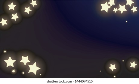 Constellation Map. Blue Galaxy Pattern. Astronomical Print. Magic Cosmic Sky with Many Stars.     Vector Zodiac Sky Background.