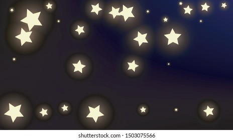 Constellation Map. Blue Galaxy Pattern. Beautiful Cosmic Sky with Many Stars.     Astronomical Print. Vector Stars in Space Background.