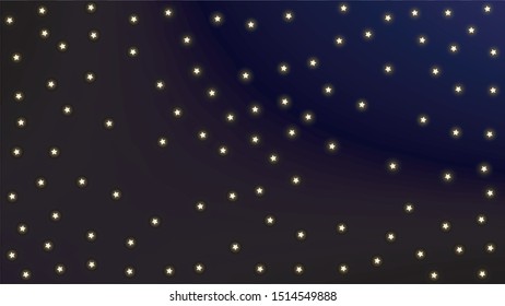 Constellation Map. Blue Galaxy Pattern. Astronomical Print. Beautiful Cosmic Sky with Many Stars.     Vector Constellation Pattern.