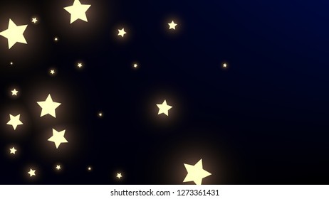 Constellation Map. Dark Blue Galaxy Pattern. Magic Cosmic Sky with Many Stars.     Astronomical Print. Vector Stars in Space Background.