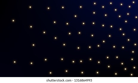 Constellation Map. Dark Galaxy Pattern. Astronomical Print. Beautiful Cosmic Sky with Many Stars.     Vector Zodiac Sky Background.