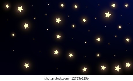 Constellation Map. Gradient Blue Galaxy Pattern. Shining Cosmic Sky with Many Stars.     Astronomical Print. Vector Constellation Map Background.