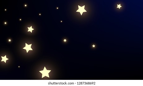 Constellation Map. Gradient Blue Galaxy Pattern. Astronomical Print. Beautiful Cosmic Sky with Many Stars.     Vector Nebula Space Background.