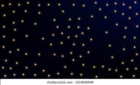 Constellation Map. Gradient Blue Galaxy Pattern. Magic Cosmic Sky with Many Stars.     Astronomical Print. Vector Nebula Space Background.