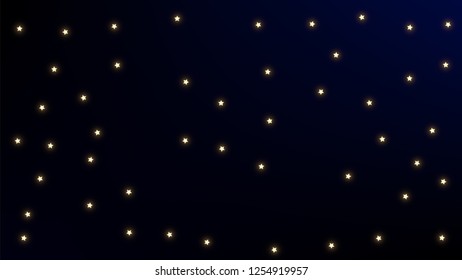 Constellation Map. Mystic Cosmic Sky with Many Stars.     Astronomical Print. Night Galaxy Pattern. Vector Stars in Space Background.