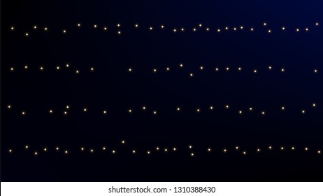 Constellation Map. Mystic Cosmic Sky with Many Stars.     Astronomical Print. Night Galaxy Pattern. Vector Milky Way Background.