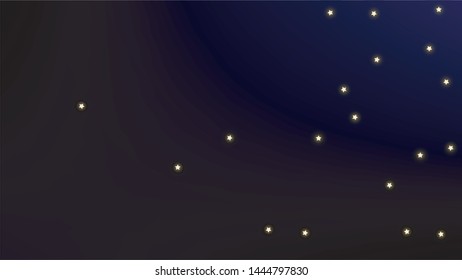 Constellation Map. Mystic Cosmic Sky with Many Stars.     Astronomical Print. Blue Galaxy Pattern. Vector Constellation Map Background.