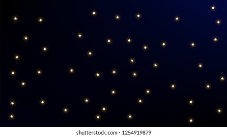 Constellation Map. Night Galaxy Pattern. Astronomical Print. Magic Cosmic Sky with Many Stars.     Vector Nebula Space Background.