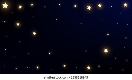 Constellation Map. Shining Cosmic Sky with Many Stars.     Gradient Blue Galaxy Pattern. Astronomical Print. Vector Constellation Pattern.