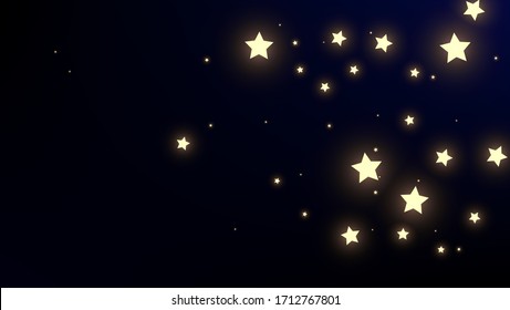 Constellation Map. Shining Cosmic Sky with Many Stars.     Blue Galaxy Pattern. Astronomical Print. Vector Nebula Space Background.