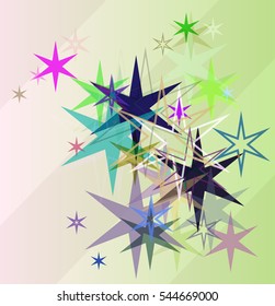 constellation and model with brilliant textile