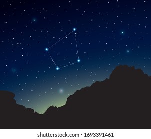 Constellation Norma in deep space