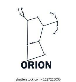 Constellation Orion Icon Vector Logo Template