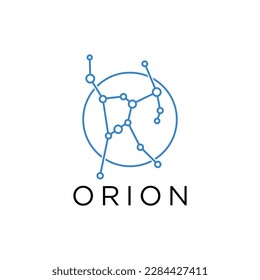 estrella del orion de la constelación para el logotipo del icono