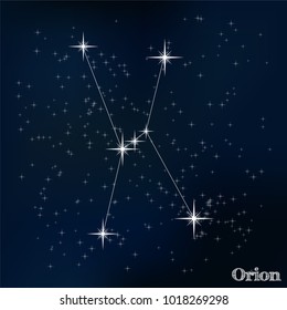 constellation Orion in the starry sky