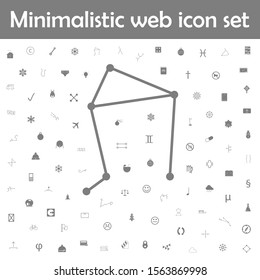 Constellation and part of zodiacal system canser libra icon. Web, minimalistic icons universal set for web and mobile
