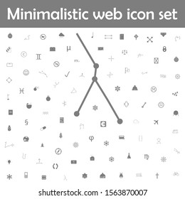 Constellation and part of zodiacal system canser icon. Web, minimalistic icons universal set for web and mobile