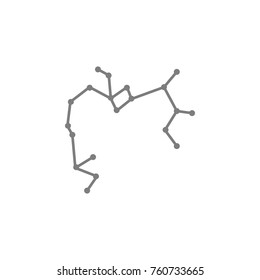 constellation and part of zodiacal system Sagittarius icon. Web element. Premium quality graphic design. Signs symbols collection, simple icon for websites, web design on white background