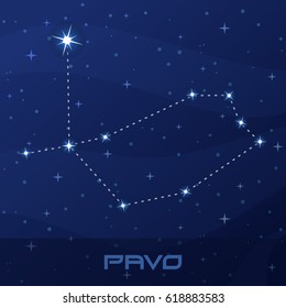 Constellation Pavo, Peacock