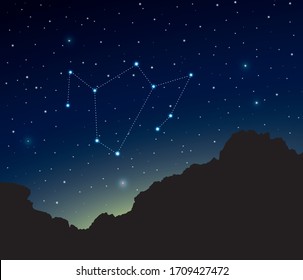 Constellation Phoenix in deep space