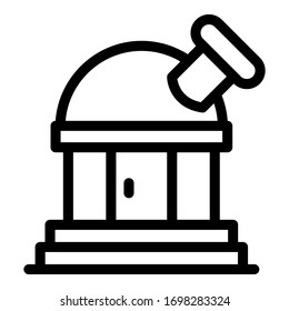 Constellation planetarium icon. Outline constellation planetarium vector icon for web design isolated on white background