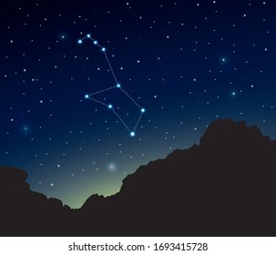 Constellation Puppis in deep space