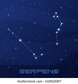 Constellation Serpens, Serpent Head and Tail