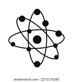 Icono lineal del doodle del espacio de constelación. Ilustración del vector