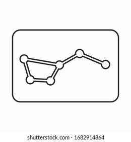 constellation space object line icon