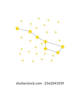 Constellation, Space Vector Illustration, Isolated