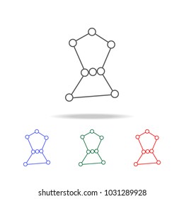 Constellation star icon. Elements in multi colored icons for mobile concept and web apps. Icons for website design and development, app development on white background