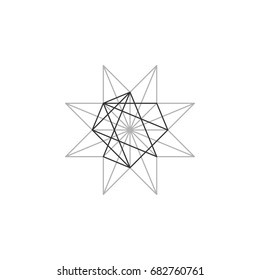 Constellation Star Logo Template Illustration Design. Vector EPS 10.
