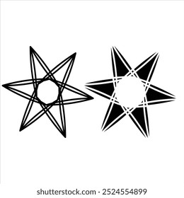 Constellation Star Vector Logo Template Illustration Design