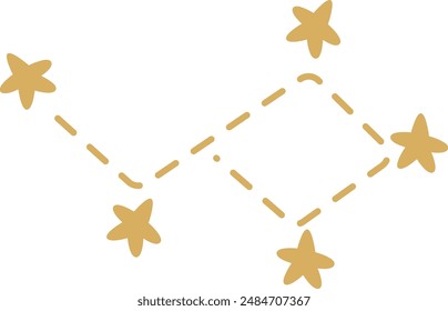 Constellation Stars Icon Vector Illustration