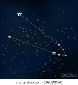 constellation Taurus in the starry sky