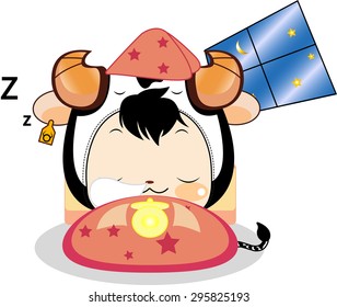 Constellation Taurus theme elements Zodiac background sign. Vector illustration