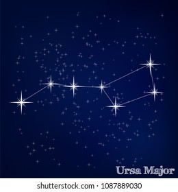 constellation Ursa Major in the starry sky
