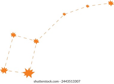 Constellation Ursa Major vector icon