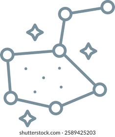 Constellation vector icon. Can be used for printing, mobile and web applications.