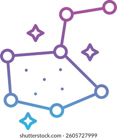 Constellation vector icon. Can be used for printing, mobile and web applications.