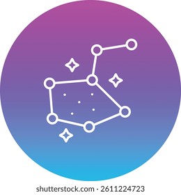 Constellation vector icon. Can be used for printing, mobile and web applications.