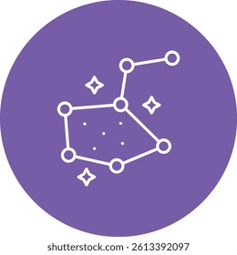 Constellation vector icon. Can be used for printing, mobile and web applications.