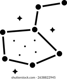 Constellation vector icon. Can be used for printing, mobile and web applications.