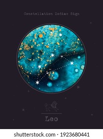 Constellation Zodiac Sign. Astrology and astronomy. abstract image of the planet, celestial body. Vector graphics