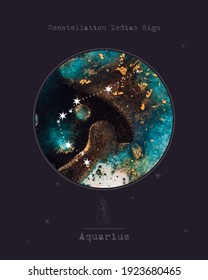 Constellation Zodiac Sign. Astrology and astronomy. abstract image of the planet, celestial body. Vector graphics