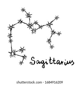 Constellations - Grunge Zodiac Signs - Sagittarius - The Archer