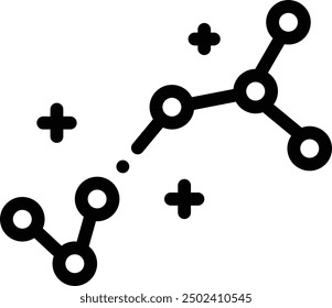constellations icon. Thin Linear Style Design Isolated On White Background
